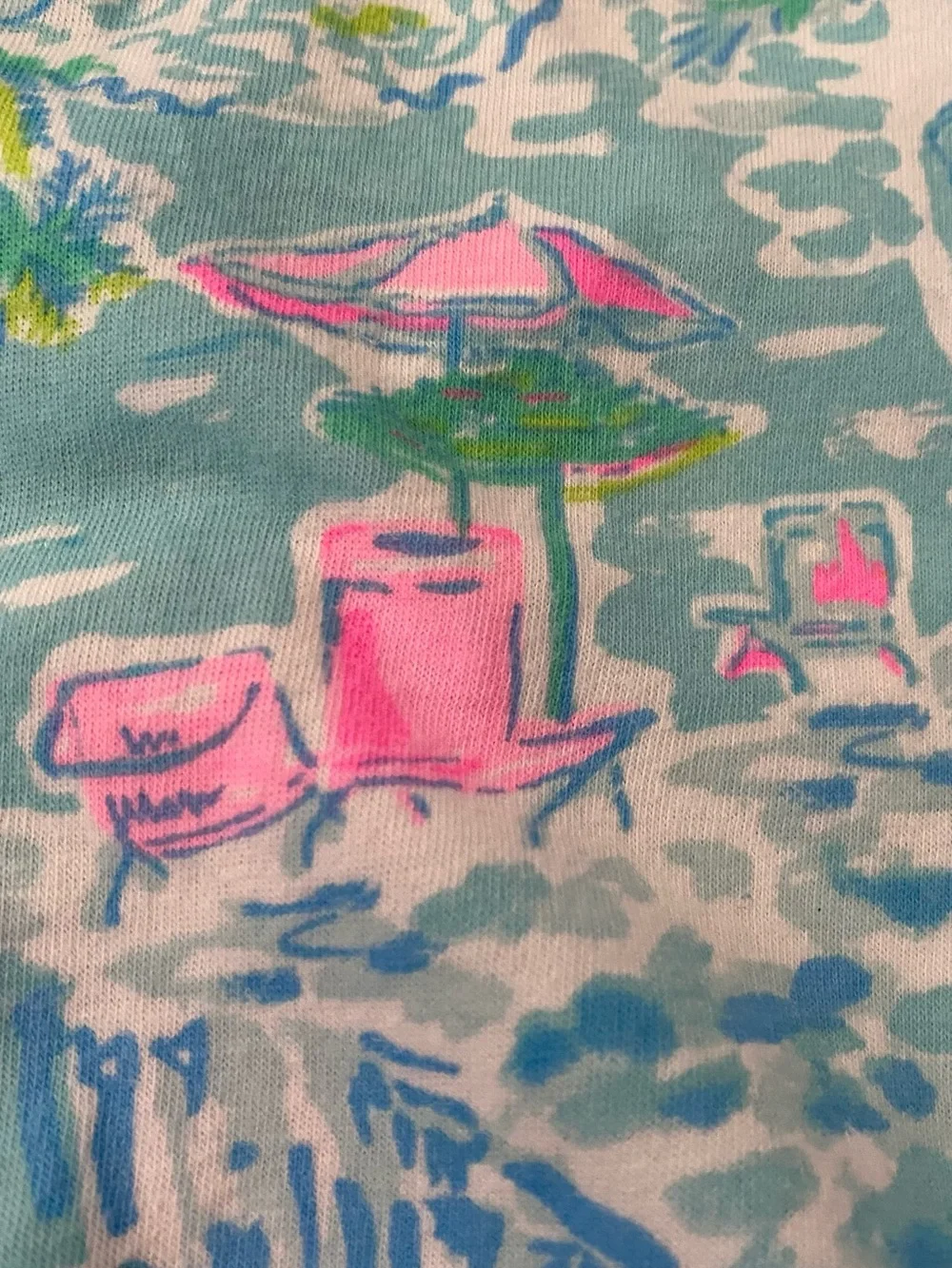 Lilly Pulitzer Cotton Jersey Multicolor Tropical Print Baby One-Piece